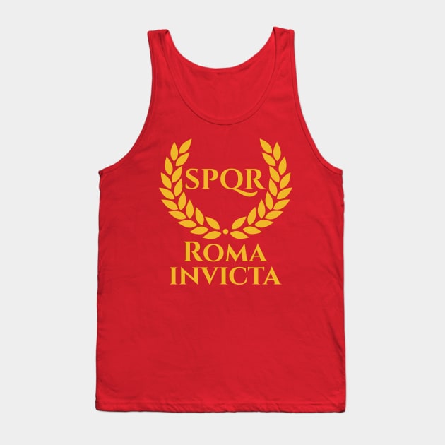 Roma Invicta SPQR Classical Rome Ancient Roman History Tank Top by Styr Designs